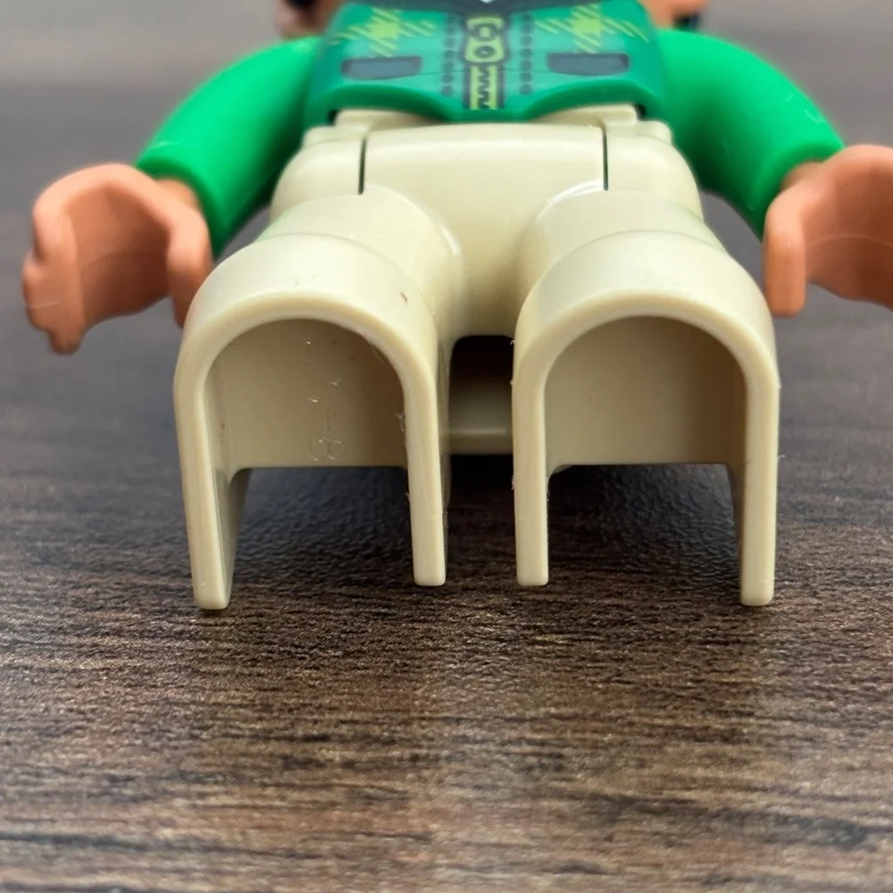 LEGO DUPLO Horse Trailer Girl Replacement Toy Figure Rider Green Shirt Set 10807